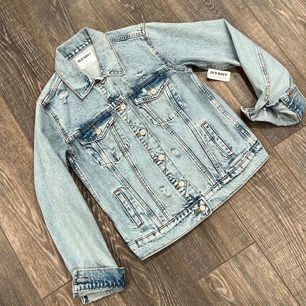 Old Navy Distressed Denim Jacket